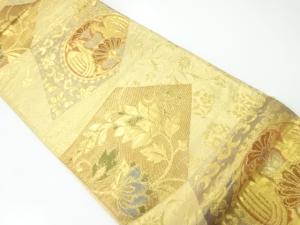 佐賀錦花鳥模様織出し袋帯